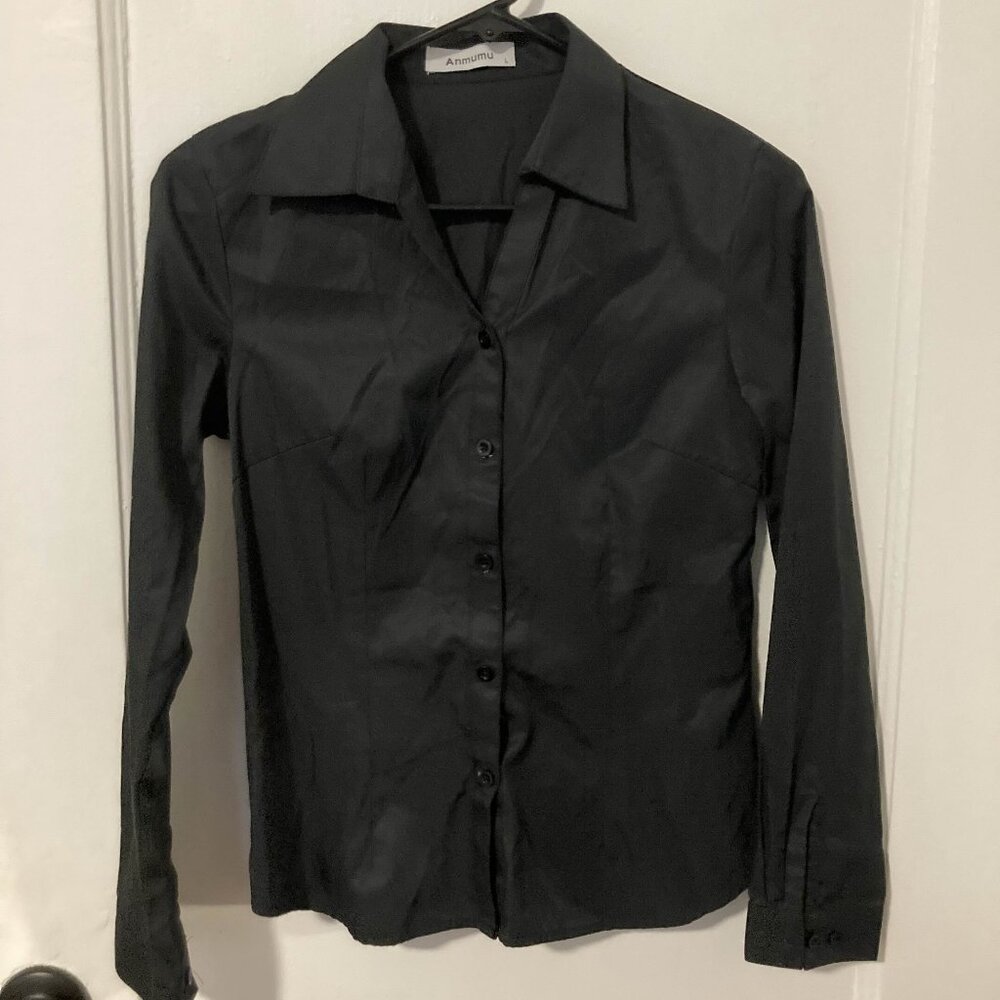 Small Black Women's Dress Shirt
